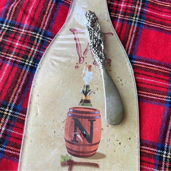 Free with Purchase Cheese Board Glass Knife Wine - Picture 2 of 4